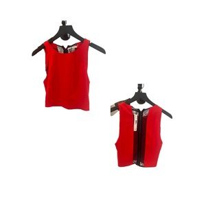 Red Alice + Olivia Crop